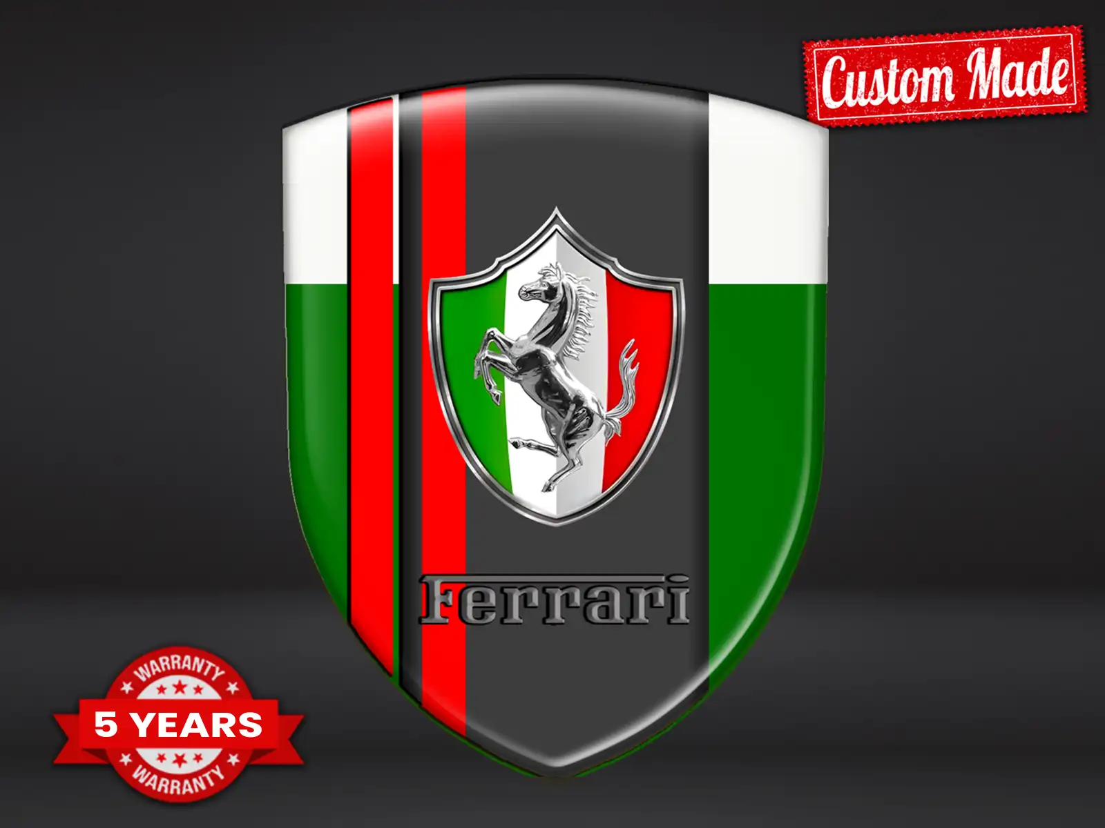 Ferrari Car Back Window Decals Stylish High End Customizable